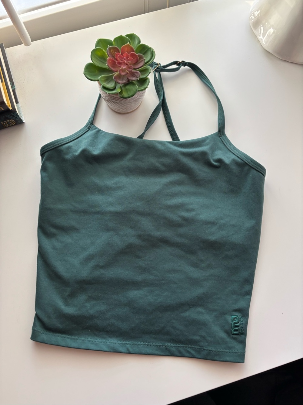 P.E Nation Green Halter Cami Workout Top XS
